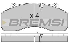 BREMSI BP7309 - B. PADS SCANIA