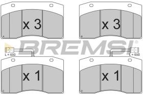 BREMSI BP7312 - B. PADS IVECO CITY CLASS 491.22, 491.27