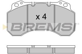 BREMSI BP7331 - B. PADS NISSAN ECO T 135.60