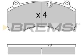 BREMSI BP7333 - BRAKE PADS 29181 29207