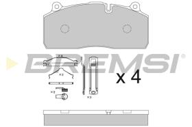 BREMSI BP7342 - B. PADS ASSALE SAF