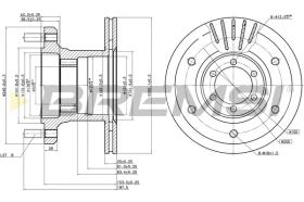 BREMSI CD5133V - B. DISC FRONT DIA.290 VENT. IVECO DAILY