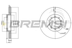 BREMSI CD5183V - B. DISC FRONT DIA.290 VENT.RENAULT MASTE