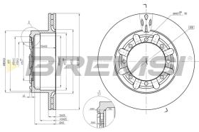 BREMSI CD5184V - B. DISC REAR DIA.290 VENT. RENAULT MASTE