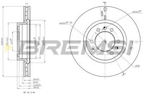 BREMSI CD5235V - B. DISC FRONT DIA.290 VENT. IVECO DAILY