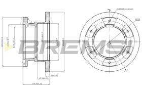 BREMSI CD5236S - B. DISC REAR DIA.305 SOLID IVECO DAILY 3