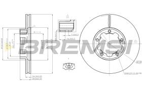 BREMSI CD5261V - B. DISC FRONT DIA.276 VENT. NISSAN CABST