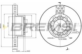 BREMSI CD5283V - B. DISC FRONT DIA.377 VENT. DAF