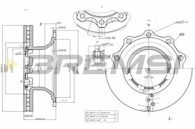 BREMSI CD5294V - B. DISC REAR DIA.430 VENT. GIGANT PROTEC