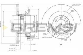 BREMSI CD5313S - B. DISC FRONT DIA.290 SOLID IVECO DAILY