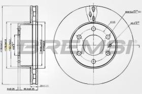 BREMSI CD5314V - B. DISC FRONT DIA.300 VENT. IVECO DAILY