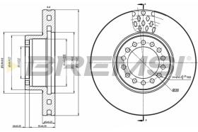 BREMSI CD5319V - B. DISC FRONT DIA.377 VENT. IVEC EUROCAR