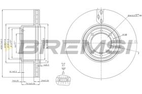 BREMSI CD5321V - B. DISC REAR DIA.294 VENT. IVECO DAILY