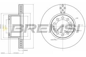 BREMSI CD5323V - B. DISC FRONT REAR DIAM.430 VENT MERCEDE