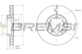 BREMSI CD5326V - B. DISC REAR DIA.276 NISSAN CABSTAR NT40