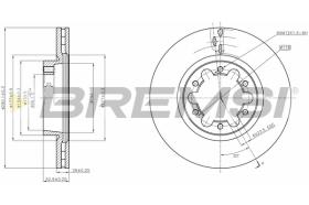 BREMSI CD5339V - B. DISC FRONT DIA.290 VENT. RENAU. MAXIT