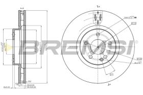 BREMSI CD5379V - B. DISC FRONT DIA.330 MERCEDES VITO