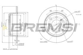 BREMSI CD6002S - B. DISC FRONT DIA.267 SOLID ALFA R. GIUL