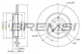 BREMSI CD6062S - B. DISC FRONT DIA.260 SOLID BMW 318 I