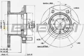 BREMSI CD6089S - B. DISC FRONT DIA.267 SOLID IVECO DAILY