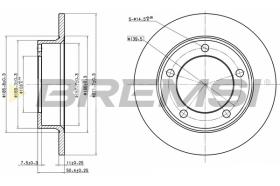 BREMSI CD6092S - B. DISC FRONT DIA.272 SOLID CHEVROLET NI