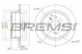 BREMSI CD6093S - B. DISC REAR DIA.258 SOLID BMW 320