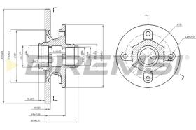 BREMSI CD6114S - B. DISC FRONT DIA.231 SOLID MAZDA 616