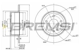 BREMSI CD6239S - B. DISC REAR DIA.270 SOLID OPEL OMEGA