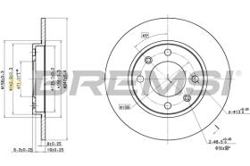 BREMSI CD6244S - B. DISC FRONT DIA.247 SOLID CITROEN XSAR