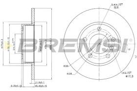 BREMSI CD6248S - B. DISC FRONT DIA.286 SOLID BMW Z3