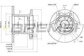 BREMSI CD6254S - B. DISC FRONT DIA.267 SOLID IVECO DAILY