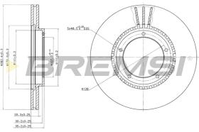 BREMSI CD6312V - B. DISC FRONT DIA.282 VENT. PORSCHE 911