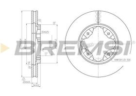 BREMSI CD6450V - B. DISC FRONT DIA.259 VENT. HONDA CIVIC