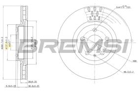 BREMSI CD6474V - B. DISC REAR DIA.281 VENT. LANCIA LYBRA