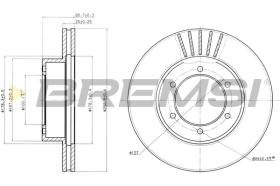 BREMSI CD6614V - B. DISC FRONT DIA.310 VENT. TOYOTA 4 RUN