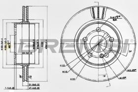 BREMSI CD6630V - B. DISC REAR DIA.300 VENT. MERCED S600