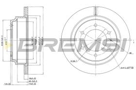 BREMSI CD6695V - B. DISC REAR DIA.313 VENT. OPEL FRONTERA