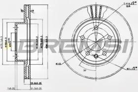 BREMSI CD6697V - B. DISC REAR DIA.2806 VENT. OPEL OMEGA