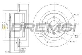 BREMSI CD6698S - B. DISC REAR DIA.286 SOLID OPEL OMEGA