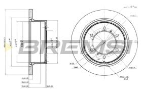 BREMSI CD6715S - B. DISC REAR DIA.315 SOLID MITSUB PAJERO