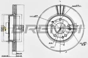 BREMSI CD6725V - B. DISC FRONT DIA.294 VENT. MERCED E320