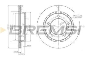 BREMSI CD6746V - B. DISC FRONT DIA.287 VENT. SUZUKI JIMNY