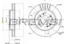 BREMSI CD6761V - B. DISC FRONT DIA.256 VENT. MITSUB ECLIP