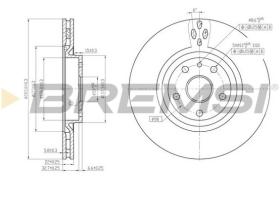 BREMSI CD6797V - B. DISC FRONT DIA.284 VENT. ALFA R GTV