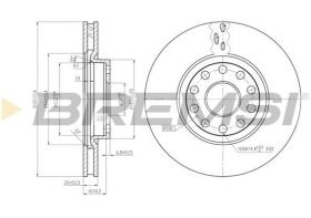 BREMSI CD6802V - B. DISC FRONT DIA.281 VENT. LANCIA KAPPA