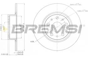 BREMSI CD6805S - B. DISC FRONT DIA.276 SOLID LANCIA GAMMA