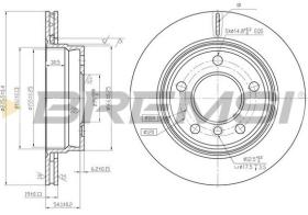 BREMSI CD6831V - B. DISC REAR DIA.276 VENT. BMW 318