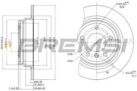 BREMSI CD6835S - B. DISC FRONT DIA.298 SOLID BMW 520