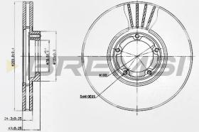 BREMSI CD6849V - B. DISC FRONT DIA.270 VENT. FORD TRANSIT