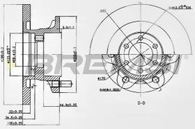 BREMSI CD6852S - B. DISC FRONT DIA.290 SOLID IVECO DAILY